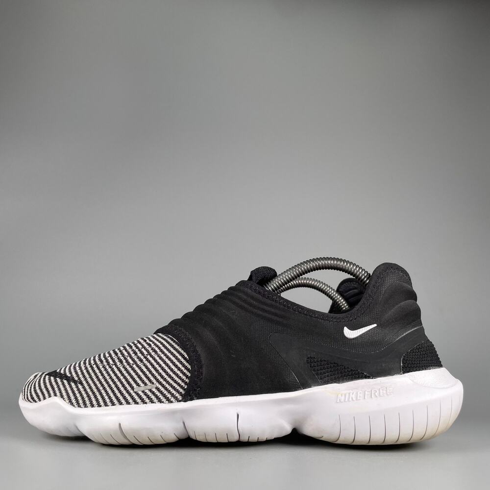 Nike Free RN 5.0 2019 Men's Size 9.5 Black White Running Sneakers Casual Shoes